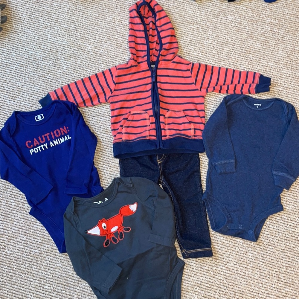 Carters, Jumping Beans, Old Navy 9 month bundle